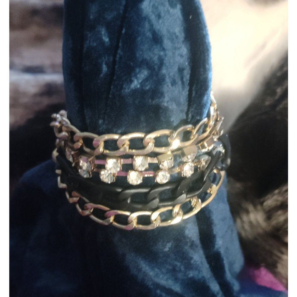 Vintage Gold-Tone 5-Chain Bracelet
